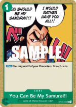 You Can Be My Samurai!!-OP01