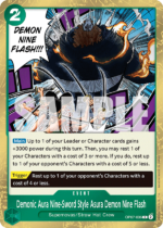 Demonic Aura Nine-Sword Style Asura Demon Nine Flash-OP07