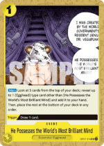 He Possesses the World's Most Brilliant Mind-OP07